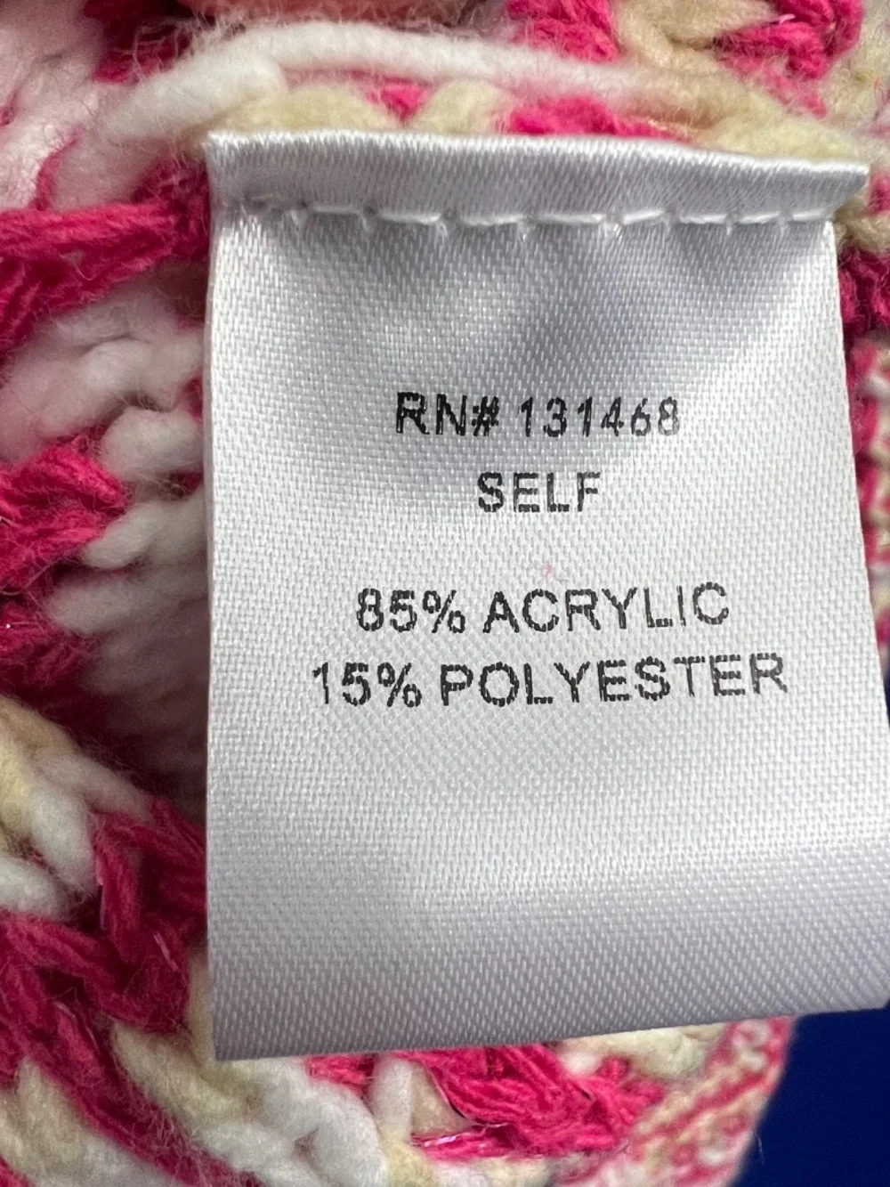 |•FATE•| Cute Pink White & Tan Cardigan Sweater Size Medium